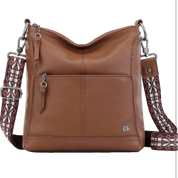 The Sak Handbags - The Sak Lucia crossbody faux Leather Bag with boho strap